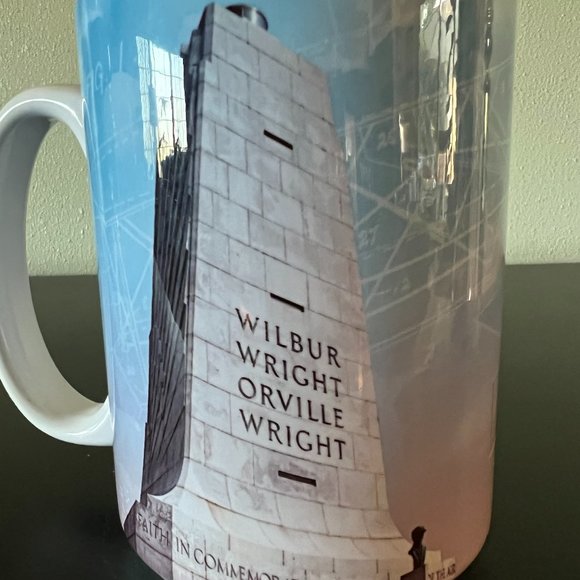 Wright Brothers National Memorial Mug Kitty Hawk North Carolina Souvenir - Picture 2 of 5